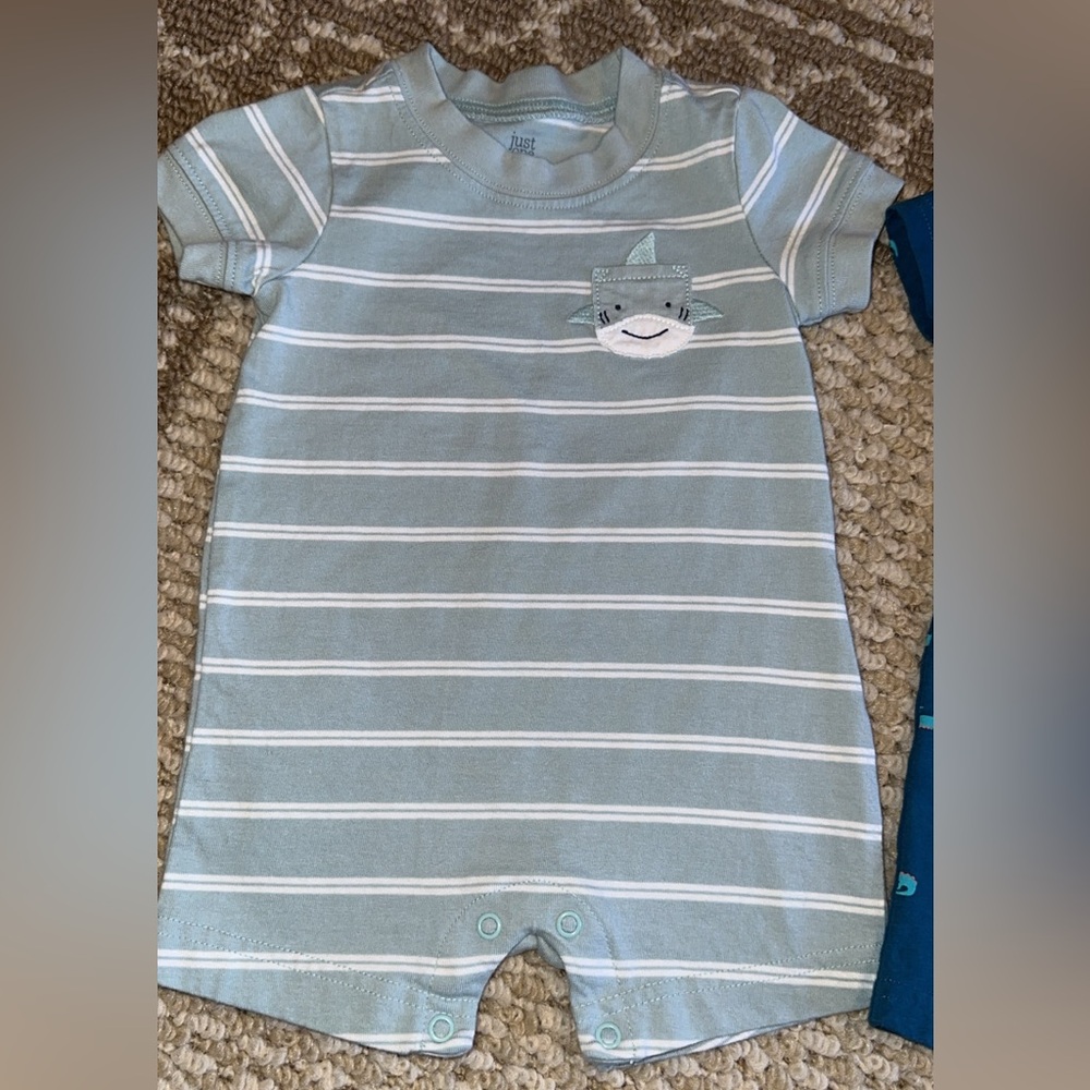 Baby Boy Rompers Burts Bees/Carters - Picture 2 of 5